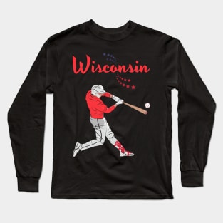 Wisconsin USA Baseball | America's Sports Cities Long Sleeve T-Shirt